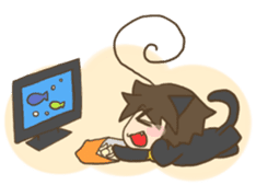 antenna cat sticker #1096480