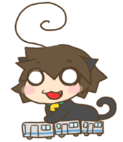 antenna cat sticker #1096486