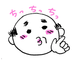 Girly old man "KYAPITA SAN" sticker #1096925