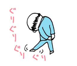 Girly old man "KYAPITA SAN" sticker #1096929