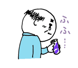 Girly old man "KYAPITA SAN" sticker #1096933