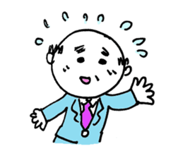 Girly old man "KYAPITA SAN" sticker #1096938