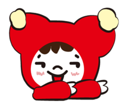 The child who puts on a cowl sticker #1097069