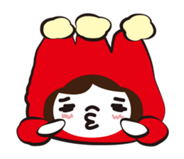 The child who puts on a cowl sticker #1097082