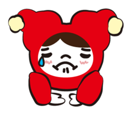 The child who puts on a cowl sticker #1097095