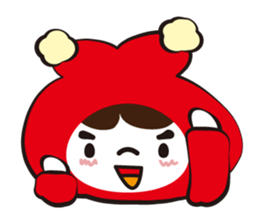 The child who puts on a cowl sticker #1097103