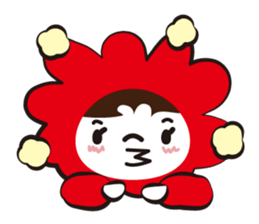 The child who puts on a cowl sticker #1097105