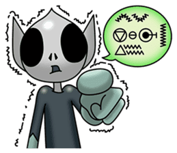 Translate an extraterrestrial's words. sticker #1097354