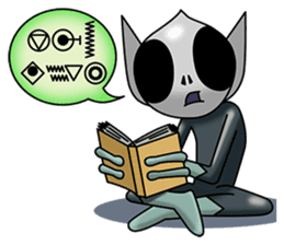 Translate an extraterrestrial's words. sticker #1097359