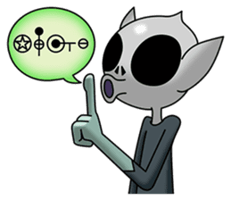 Translate an extraterrestrial's words. sticker #1097364