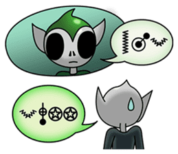 Translate an extraterrestrial's words. sticker #1097379