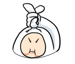 Funny moon rabbit sticker #1097413