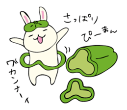 Rabbit, Cat and Panda on and off sticker #1097946