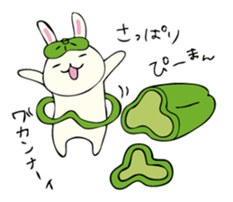 Rabbit, Cat and Panda on and off sticker #1097946