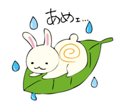 Rabbit, Cat and Panda on and off sticker #1097959