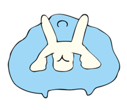 Rabbit, Cat and Panda on and off sticker #1097972