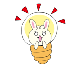 Rabbit, Cat and Panda on and off sticker #1097979