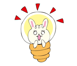 Rabbit, Cat and Panda on and off sticker #1097979