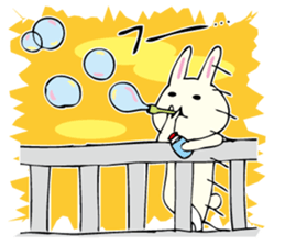 Rabbit, Cat and Panda on and off sticker #1097983