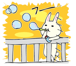 Rabbit, Cat and Panda on and off sticker #1097983