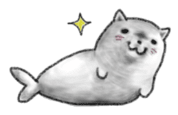 Cat Seal Sticker sticker #1098046
