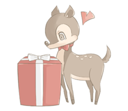 Girl & Animal sticker #1098442