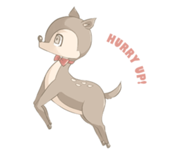 Girl & Animal sticker #1098447