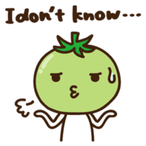 Tomato child English version sticker #1098984