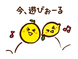 Hassaku orange & Lemon Sticker [No.3] sticker #1100225