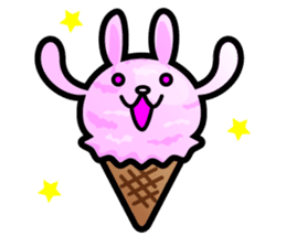 Rabbit Icecream sticker #1100226
