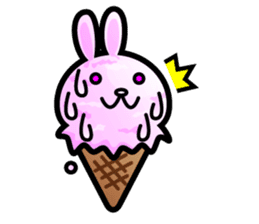 Rabbit Icecream sticker #1100227