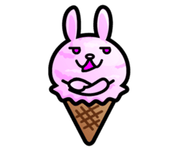 Rabbit Icecream sticker #1100228