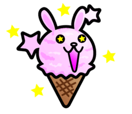 Rabbit Icecream sticker #1100230