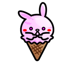 Rabbit Icecream sticker #1100231