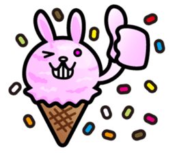 Rabbit Icecream sticker #1100233