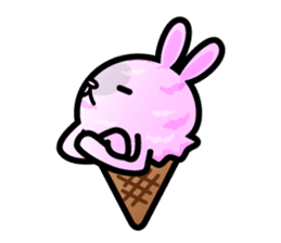 Rabbit Icecream sticker #1100235