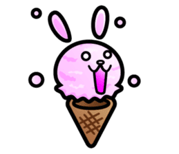 Rabbit Icecream sticker #1100238