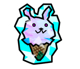 Rabbit Icecream sticker #1100244