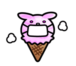 Rabbit Icecream sticker #1100247