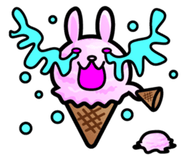 Rabbit Icecream sticker #1100249