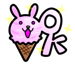 Rabbit Icecream sticker #1100250