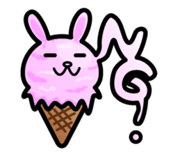 Rabbit Icecream sticker #1100251