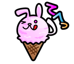 Rabbit Icecream sticker #1100253