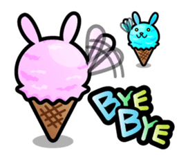 Rabbit Icecream sticker #1100260