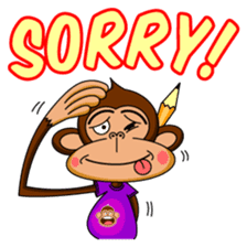 Lovely Monkey Paul sticker #1100469