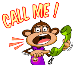 Lovely Monkey Paul sticker #1100472