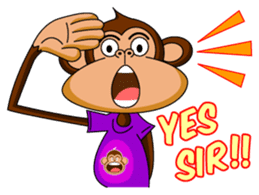 Lovely Monkey Paul sticker #1100478