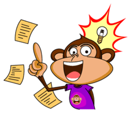 Lovely Monkey Paul sticker #1100486