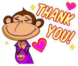 Lovely Monkey Paul sticker #1100487