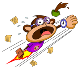 Lovely Monkey Paul sticker #1100489